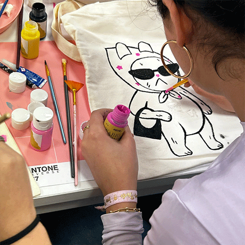 Atelier New York Street à Strasbourg — tote bag personnalisé street art graffiti chez Siya Lab